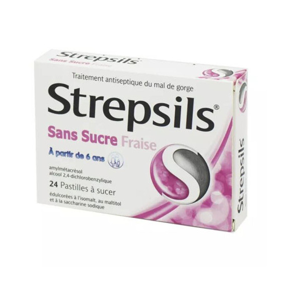 STREPSILS FRAISE SANS SUCRE...